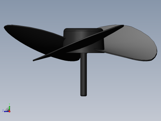 电风扇3d模型右视缩略图