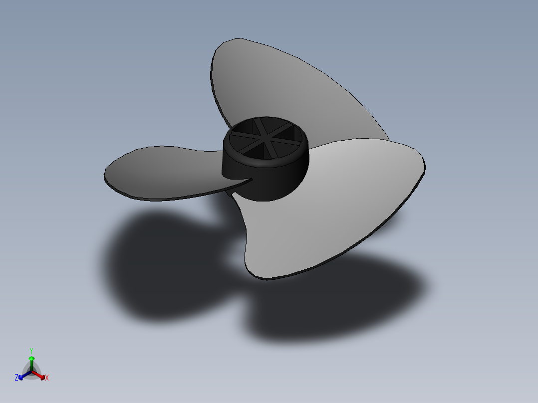 电风扇3d模型正等轴测图