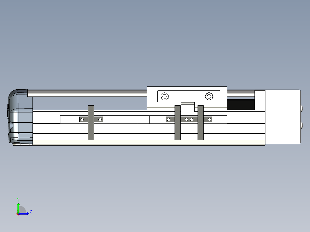 Toyo东佑达直线模组-ETH10-100-BL-100W左视图