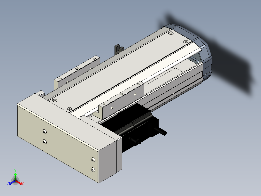 Toyo东佑达直线模组-ETH10-100-BL-100W正等轴测图
