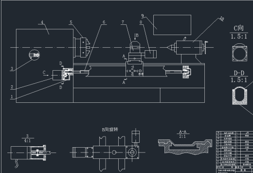 车床-CA6150普通车床的数控技术改造课程设计缩略图