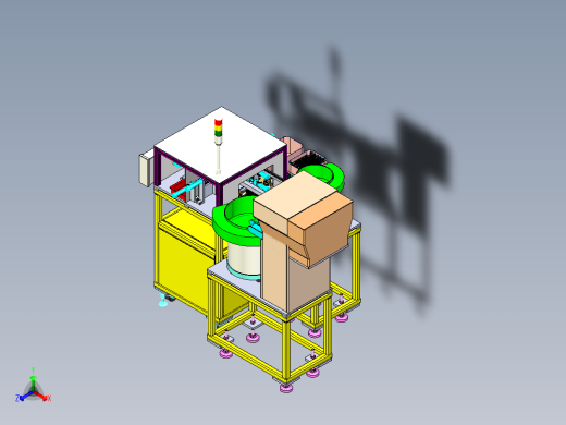 扎带卡扣组装机三维模型