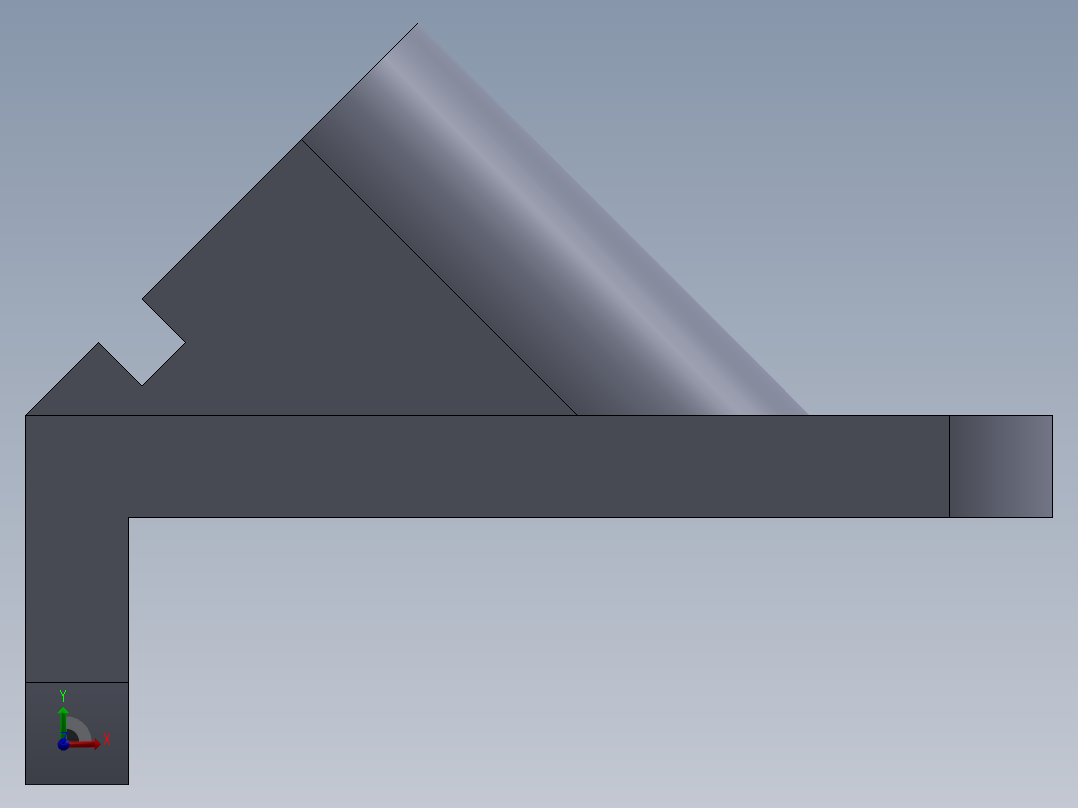 SW建模练习题-practice 60前视图