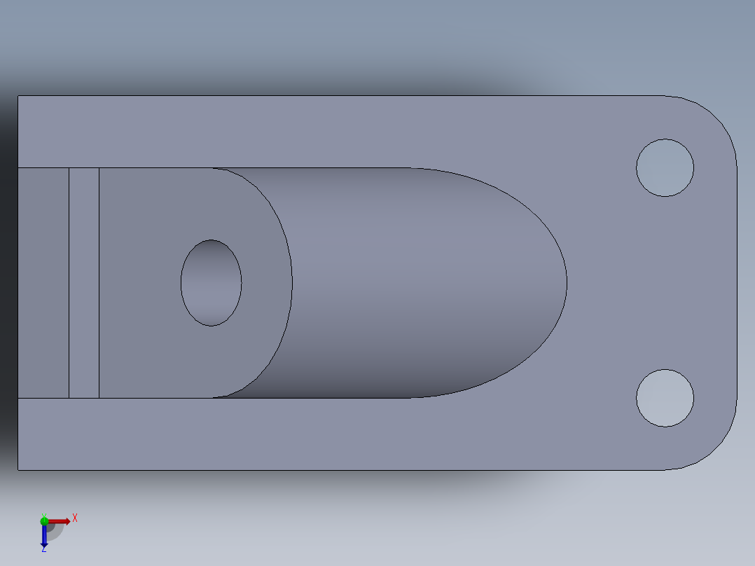 SW建模练习题-practice 60俯视图
