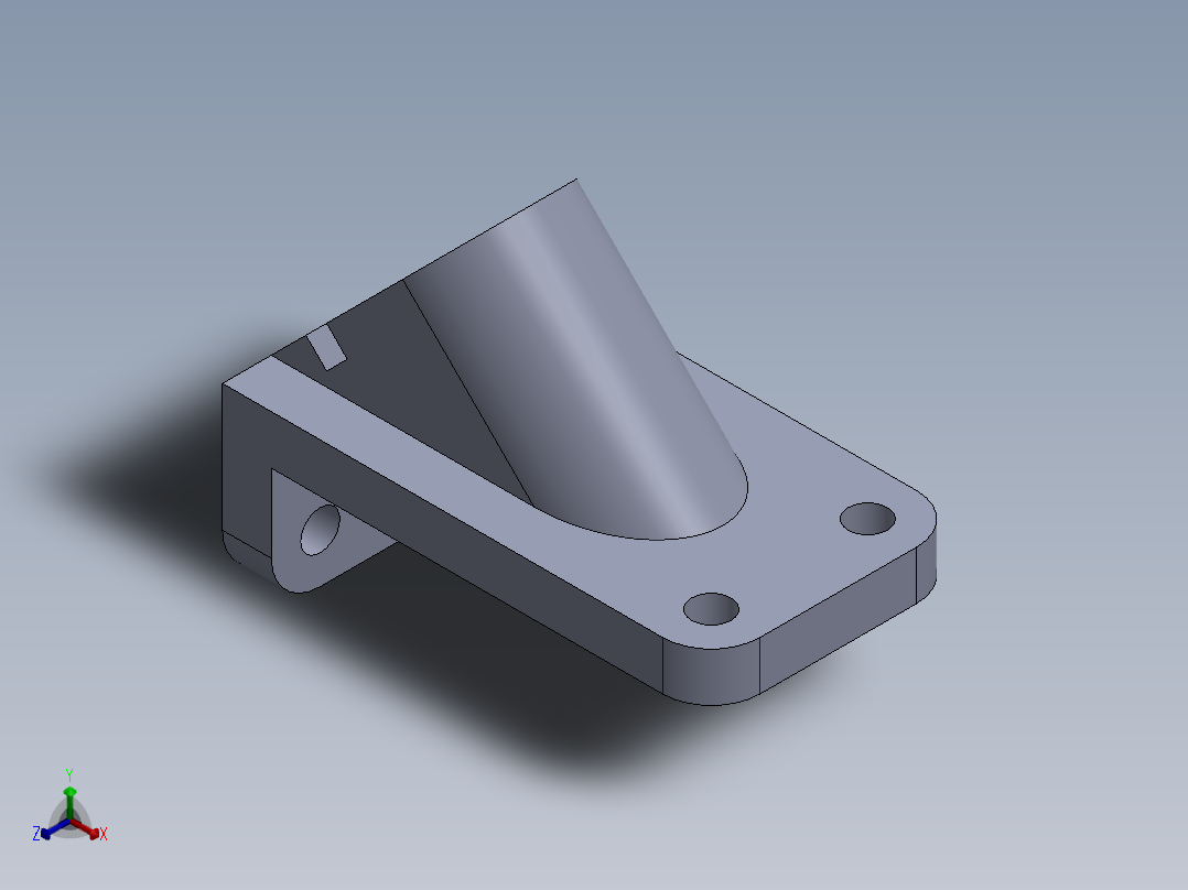 SW建模练习题-practice 60正等轴测图