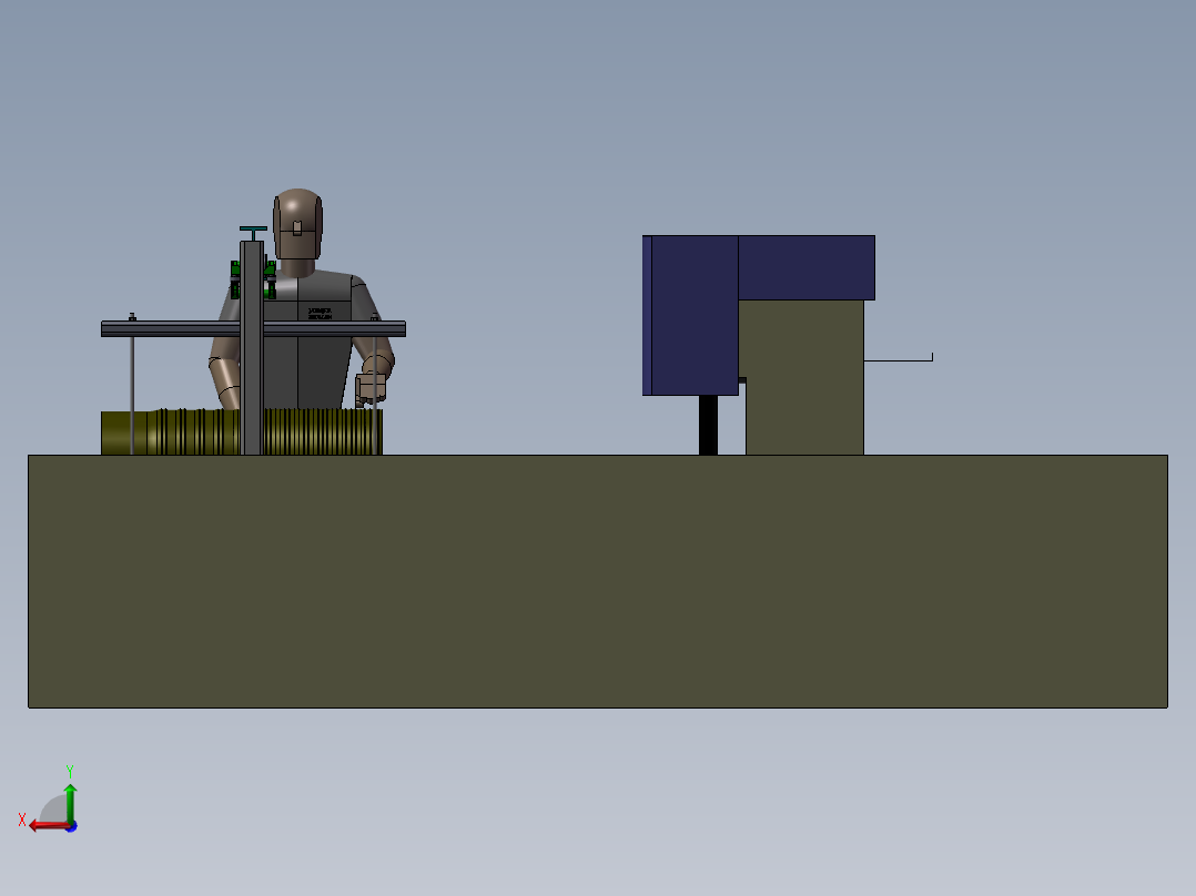 126大型5轴数控机床后视图