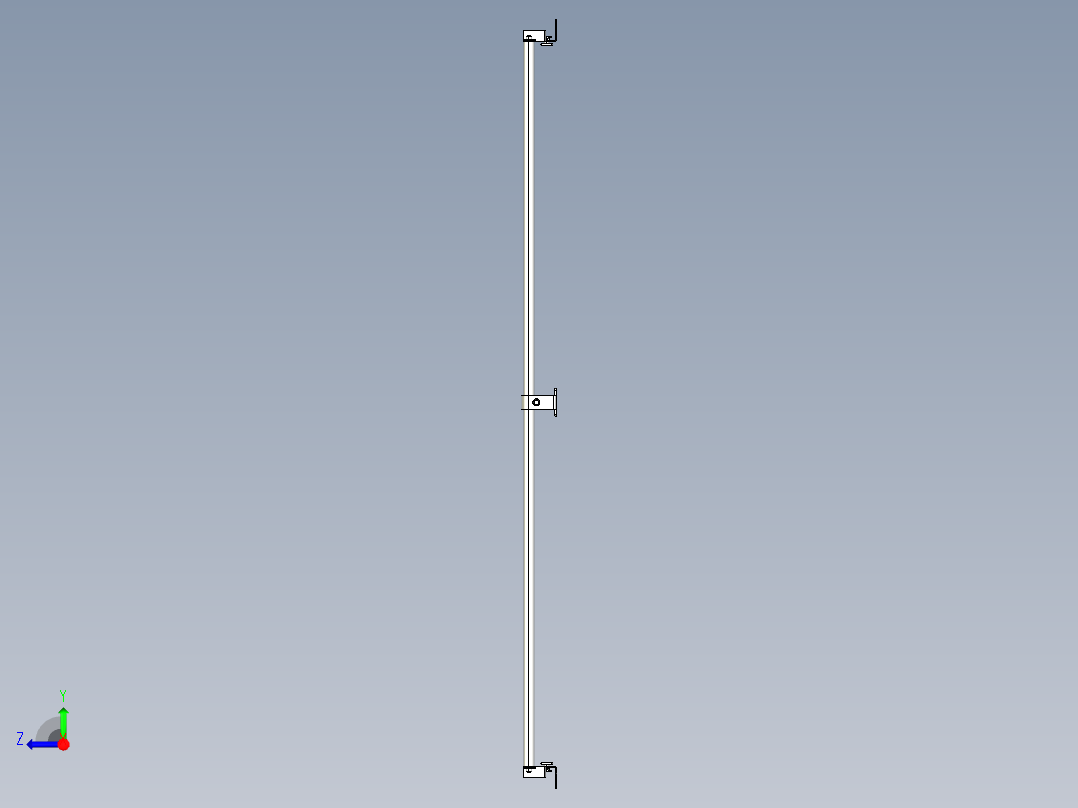 基恩士SL-JB127_back-mount_kc图纸模型右视图
