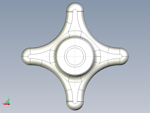 星型把手(不銹鋼)CK-SUS-3D多系列多零件图纸模型后视缩略图
