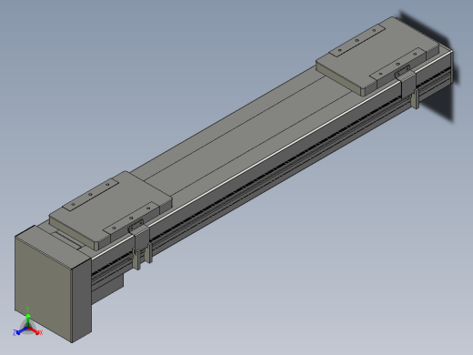 直线模组LHC14-S600-D设计图纸