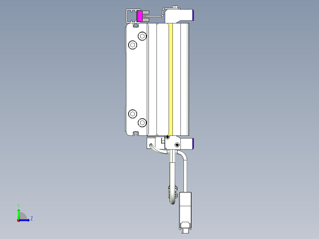 威洛博VL系列3d模型模组VL14S2Y-S1400左视图