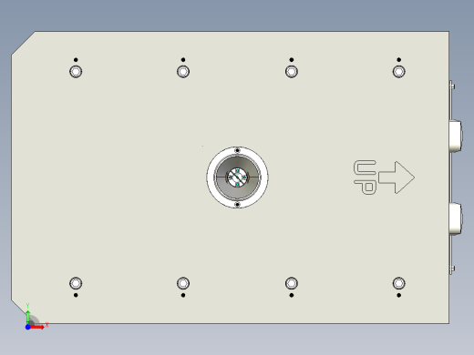 汽车B柱模具前视缩略图