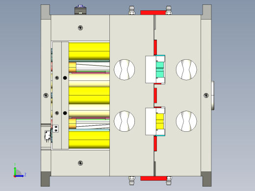 汽车B柱模具左视缩略图