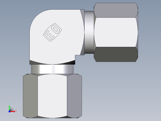 卡套式工业通用硬管接头EO_Union_elbow_W08ZSCF前视缩略图