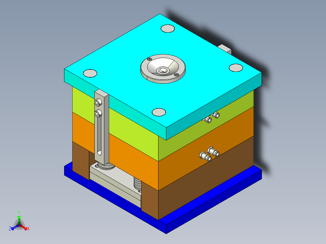 香肥皂盒的塑料模具设计【含三维图+完整CAD+说明书设计资料】正等轴测图