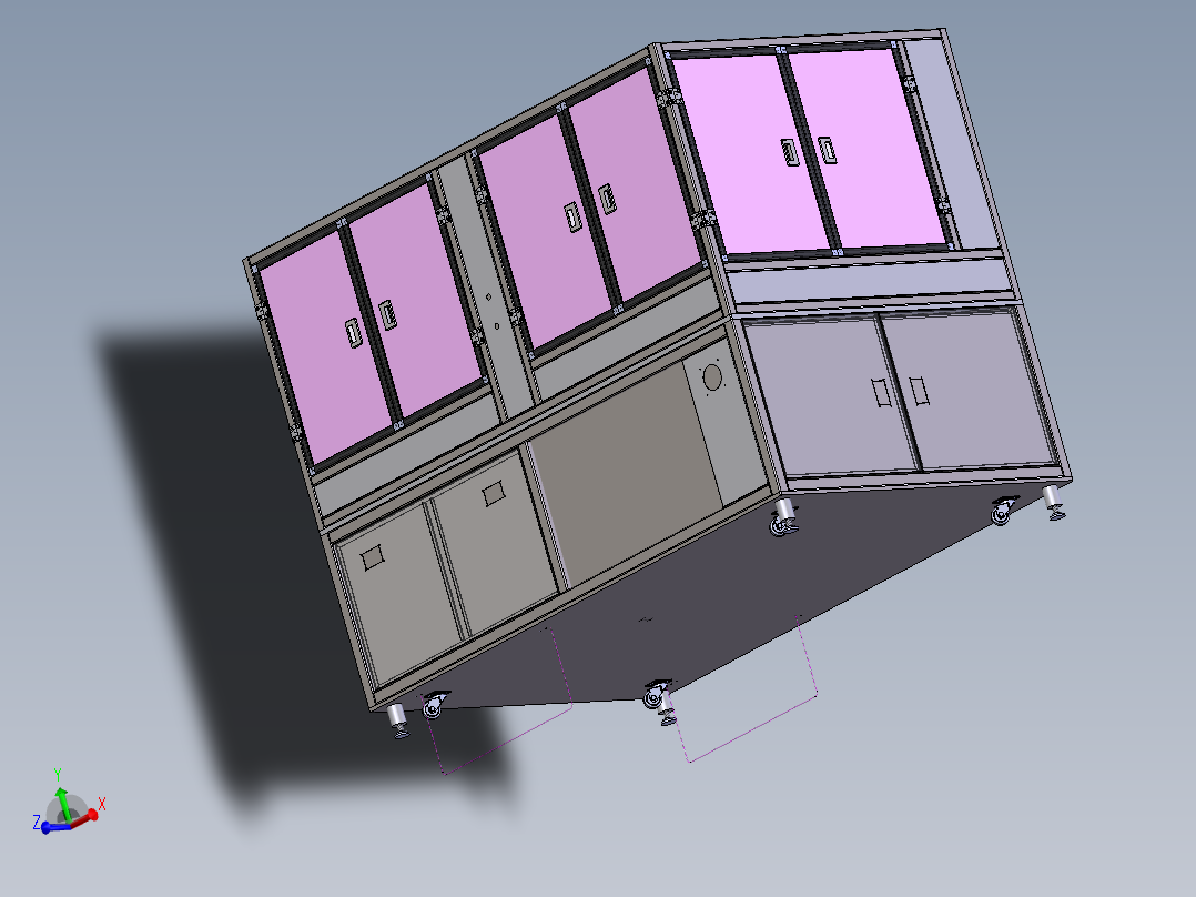 47寸panel 上料分盒设备3D数模图纸 Solidworks18设计 附STEP