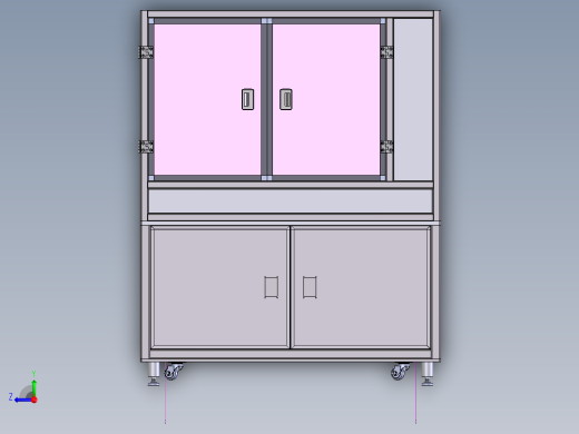 47寸panel 上料分盒设备3D数模图纸 Solidworks18设计 附STEP右视缩略图