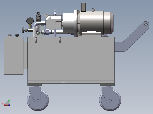 手推式小型移动液压站后视缩略图