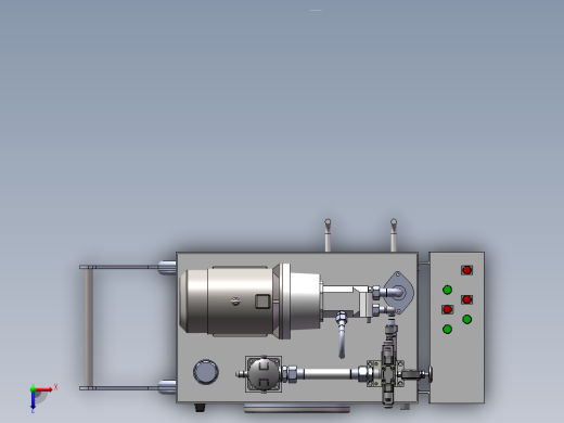 手推式小型移动液压站俯视缩略图