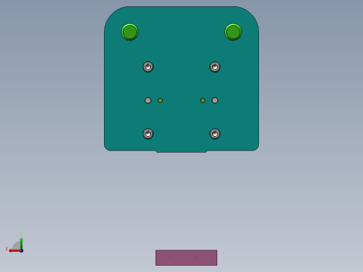 折弯翻孔件弯曲模(CAD图+SW三维)后视缩略图