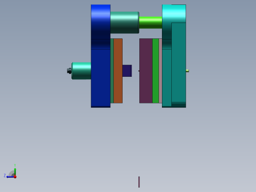 折弯翻孔件弯曲模(CAD图+SW三维)右视缩略图