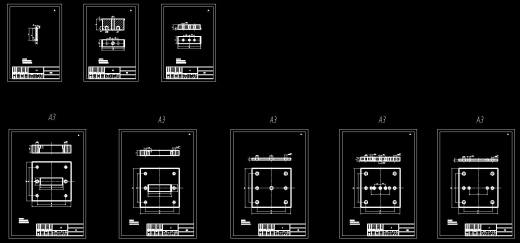折弯翻孔件弯曲模(CAD图+SW三维)缩略图