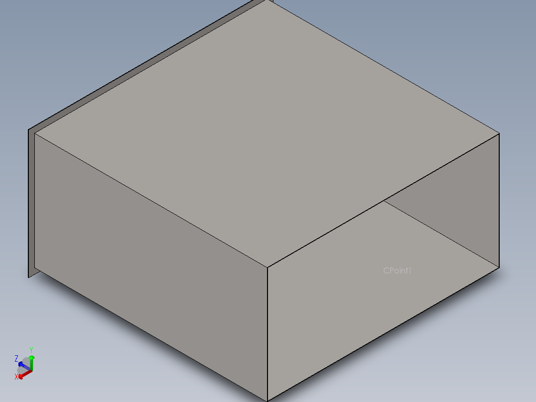 hvac duct end主视图