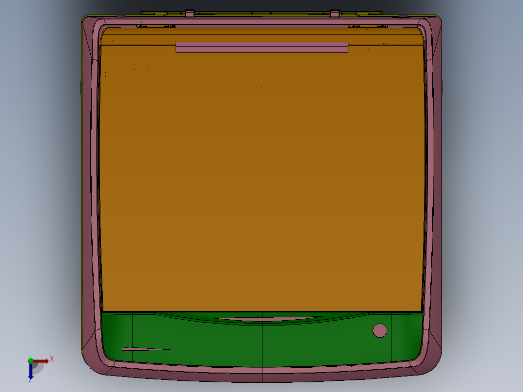 全自动波轮式洗衣机机械结构设计俯视图