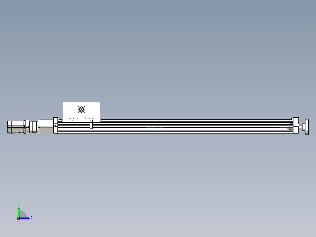 威洛博直线电机模组EB6ZR-L140-S1020-RZ575K-Z575K-MS3左视图