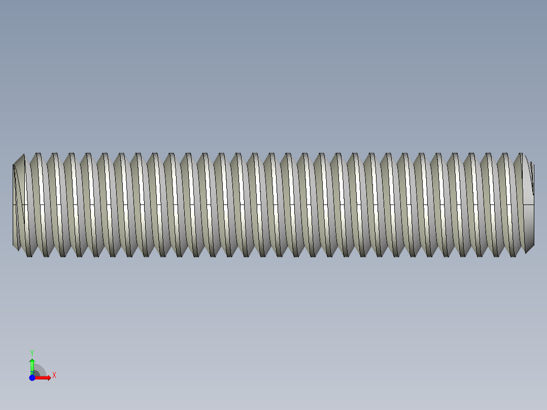 DIN 913-ISO 4026 固定螺钉-M5 L=25.STEP前视图