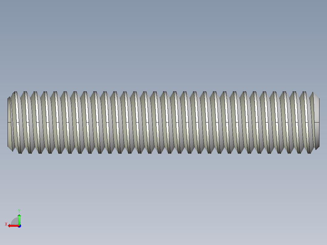 DIN 913-ISO 4026 固定螺钉-M5 L=25.STEP后视图