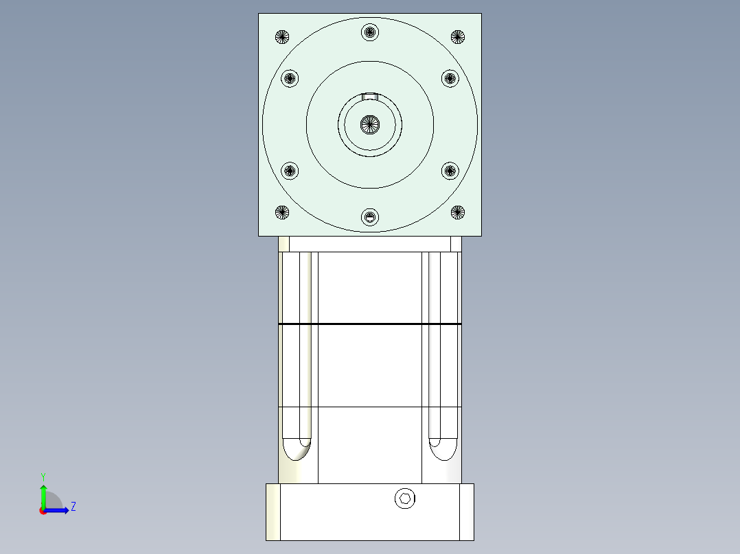 换向器PW140双轴 PGH115-L2 24-110-145-M8左视图