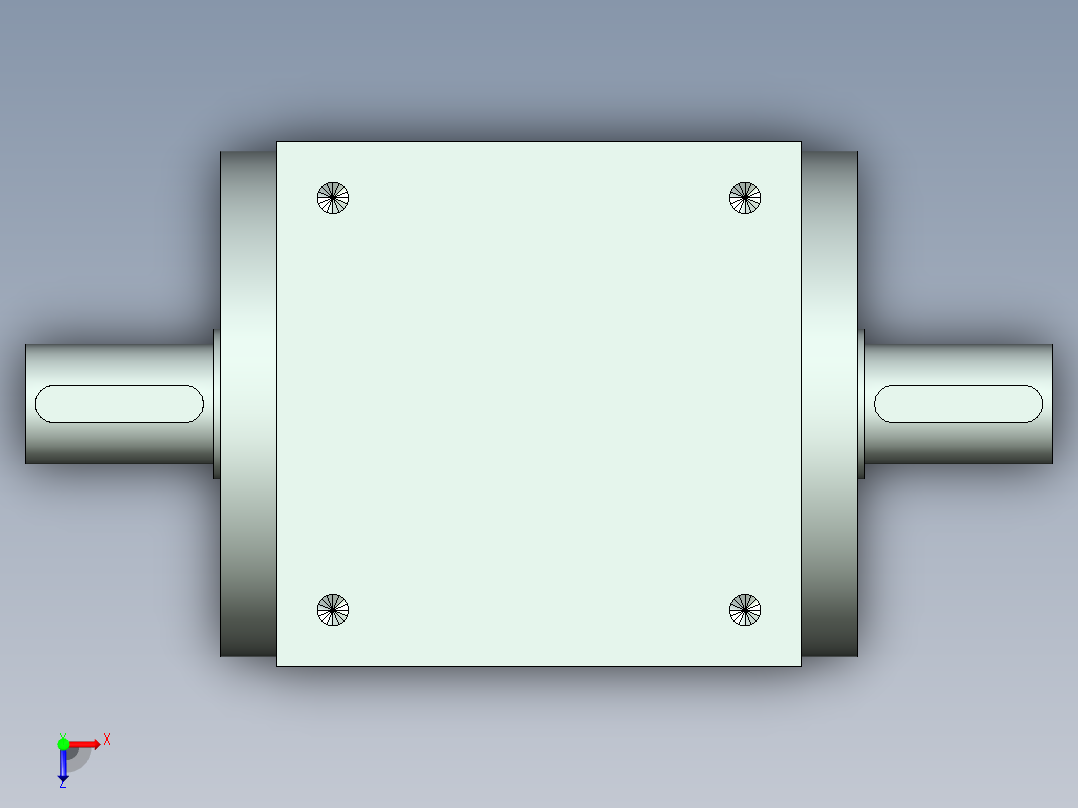 换向器PW140双轴 PGH115-L2 24-110-145-M8俯视图
