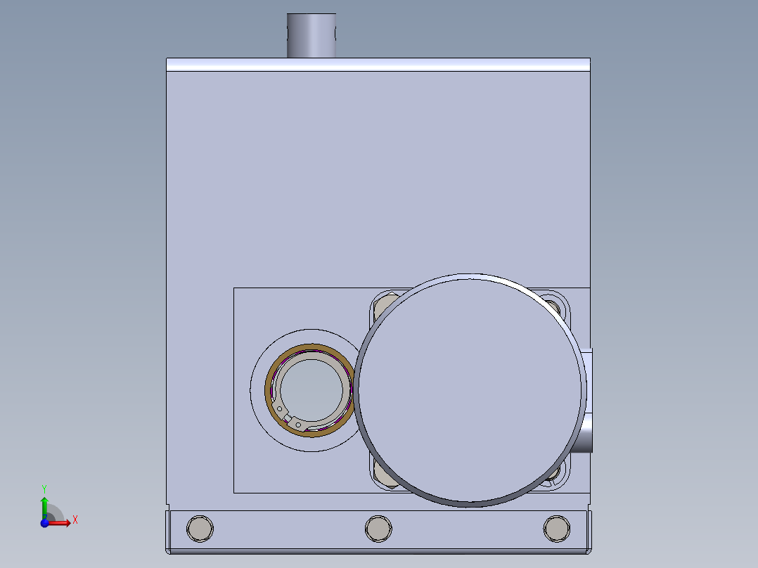拨禾轮液压驱动1310304前视图