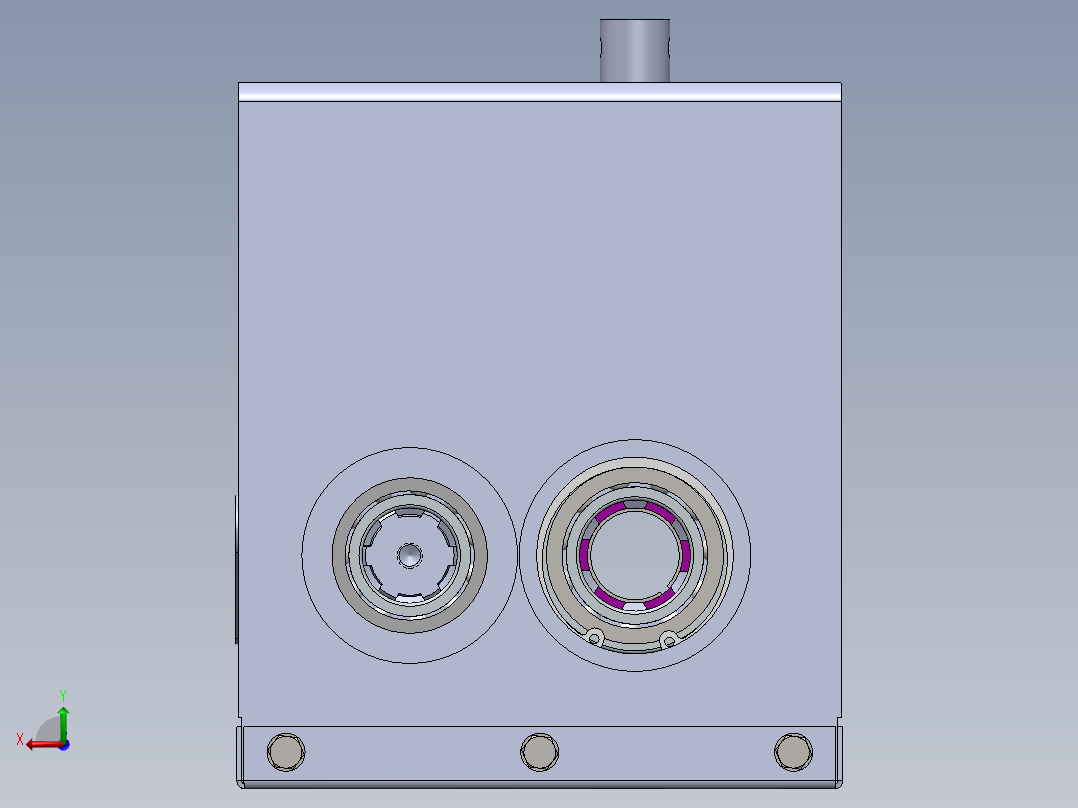 拨禾轮液压驱动1310304后视图