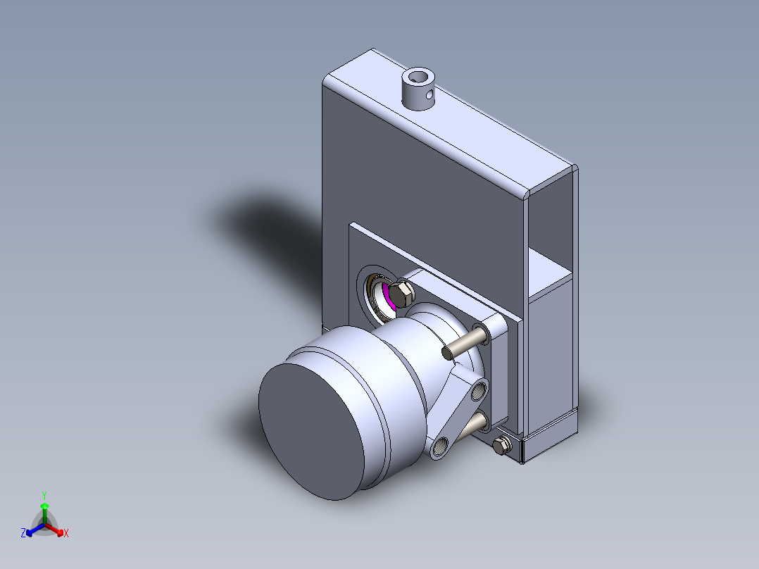 拨禾轮液压驱动1310304正等轴测图