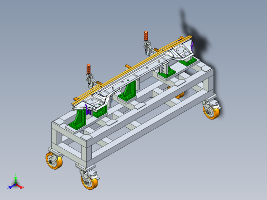 焊接工装架小车