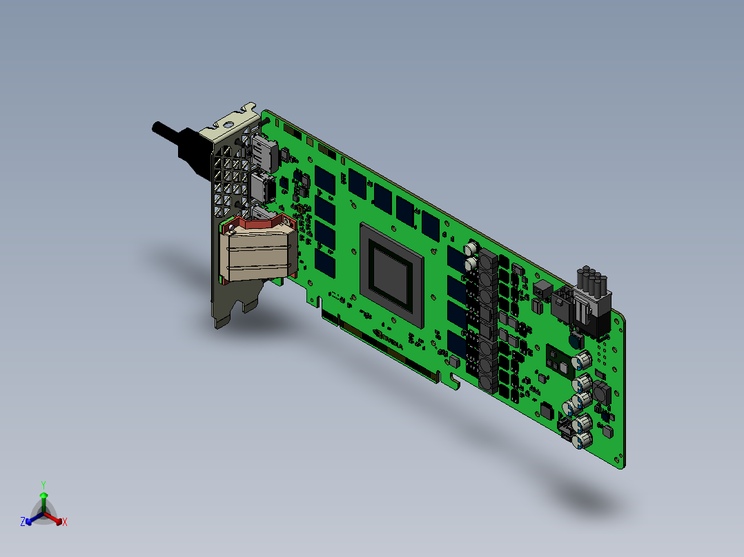 显卡(30)正等轴测图