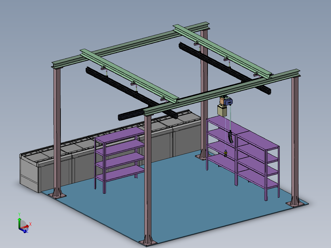 零件仓库总装图