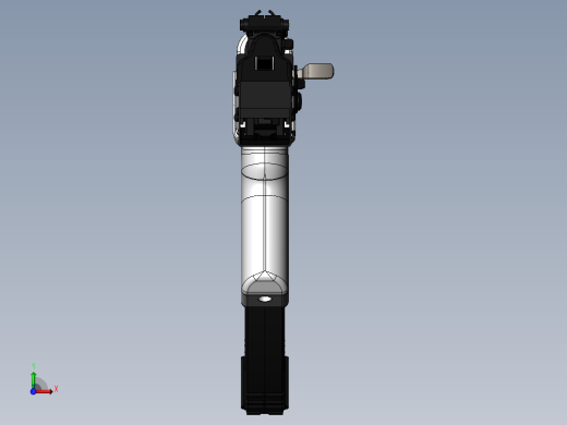 手枪左轮冲锋枪老式狙击步枪设计3D图纸AK47 SolidWorks前视缩略图