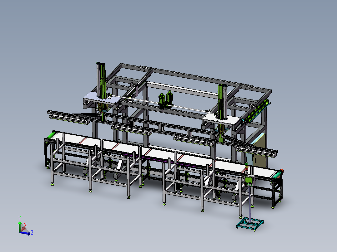 重载上料桁架机械手集成  sw18
