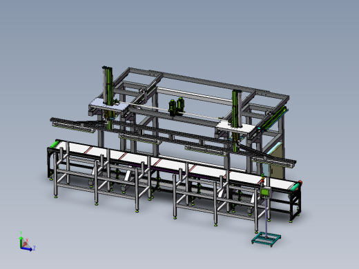 重载上料桁架机械手集成  sw18