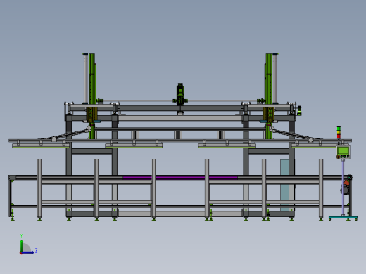 重载上料桁架机械手集成  sw18左视缩略图