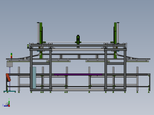 重载上料桁架机械手集成  sw18右视缩略图