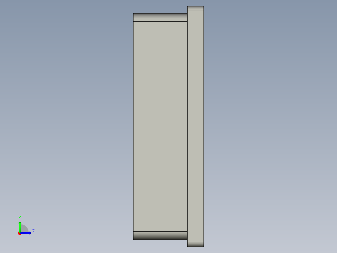 信捷7寸触摸屏左视图