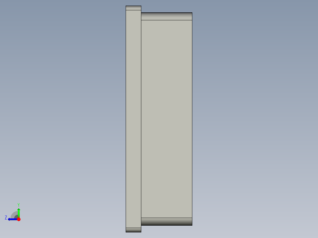 信捷7寸触摸屏右视图
