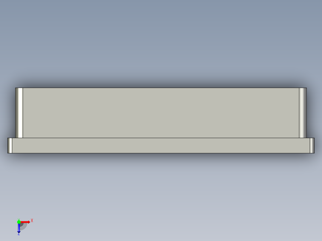 信捷7寸触摸屏俯视图