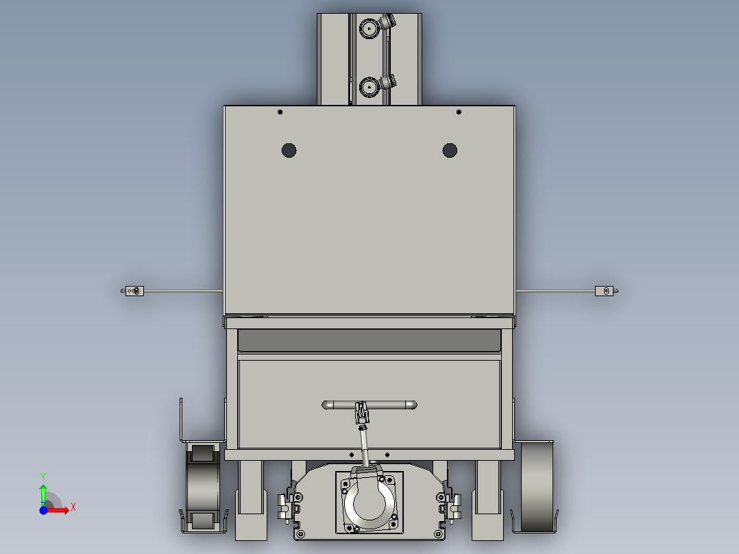 裁切组件前视图