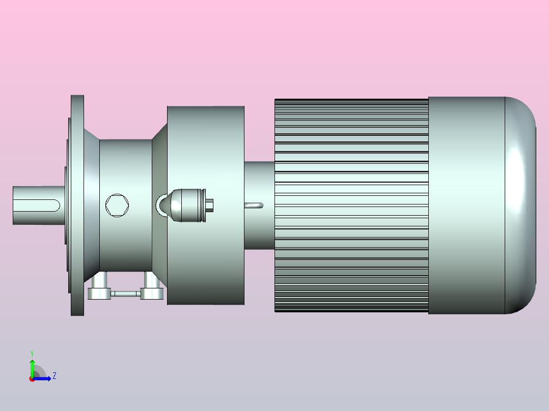 摆线针轮减速器JSJ_XLD-B_11_8160系列左视图