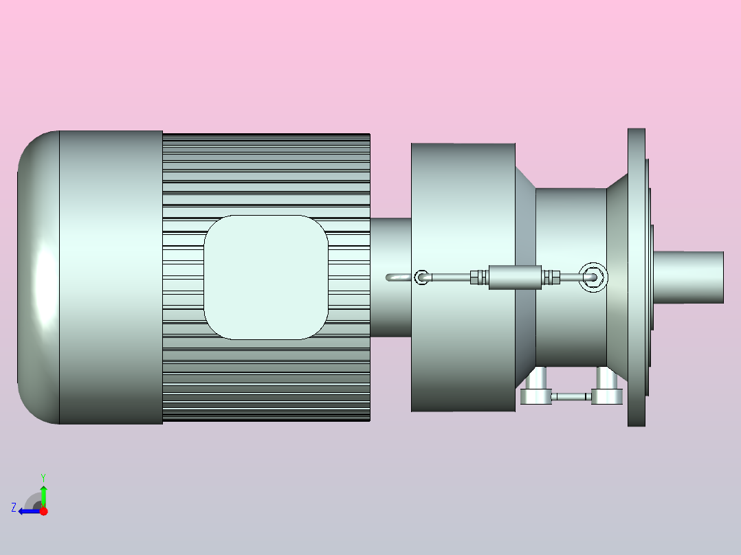 摆线针轮减速器JSJ_XLD-B_11_8160系列右视图