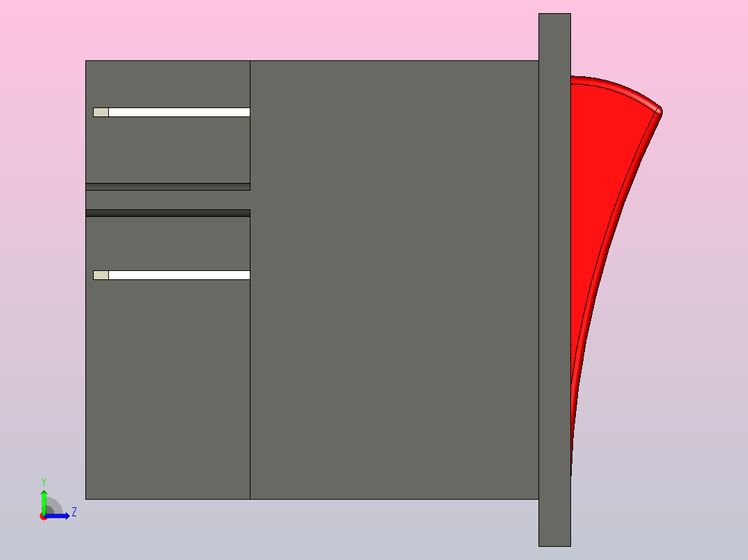 电源开关IRS-201-3C左视图